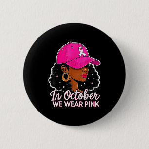 Macaron Rond 5 Cm En Octobre Nous Portons Nk Femmes Noires Cancer Du