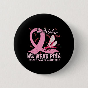 Macaron Rond 5 Cm En Octobre Nous Portons Pink Breast Sensibilisatio