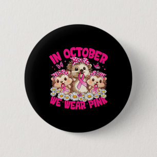Macaron Rond 5 Cm En Octobre Nous Portons Pink Breight Cancer Sensib
