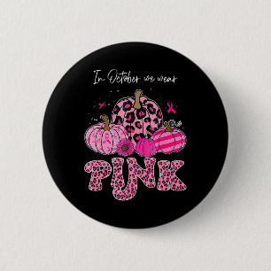 Macaron Rond 5 Cm En Octobre Nous Portons Rose Thanksgiving Cancer D