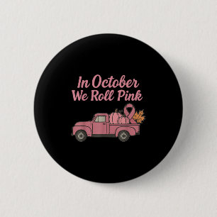 Macaron Rond 5 Cm En Octobre Nous Roulions Pink Truck Certifié Cance