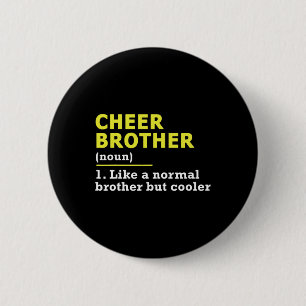 Macaron Rond 5 Cm Encourage Frère Cheerleading