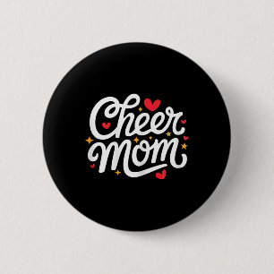 Macaron Rond 5 Cm Encourage Maman Mignonne Cheerleading Mère