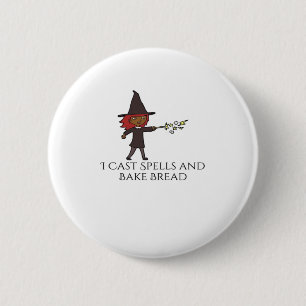 Macaron Rond 5 Cm Encre de Whimsigoth - Forêts mystiques, Lunes et M