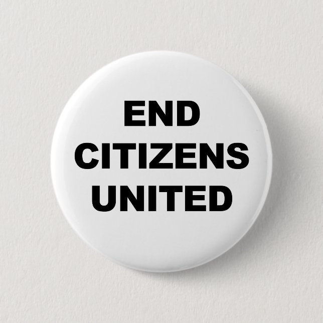 Macaron Rond 5 Cm End Citizens United (Devant)