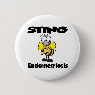 Macaron Rond 5 Cm Endometriose STING