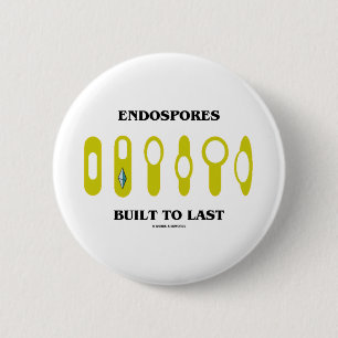 Macaron Rond 5 Cm Endospores a construit pour durer (l'attitude