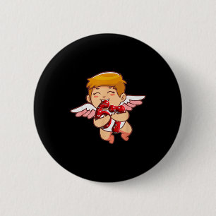 Macaron Rond 5 Cm Enfant 6 7 Mème Six Sept Cupidon Saint-Valentin D
