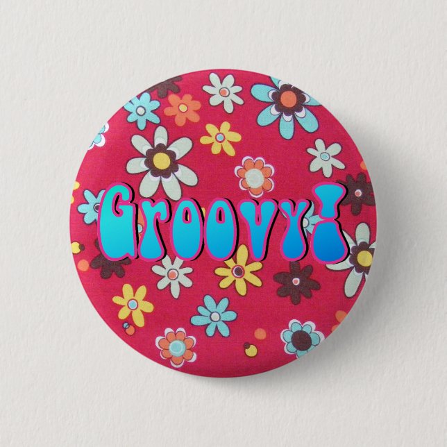 Macaron Rond 5 Cm Enfant à fleurs (Devant)
