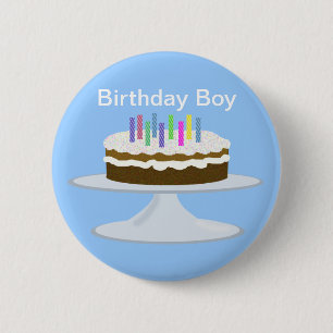 Macaron Rond 5 Cm Enfant d'anniversaire