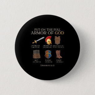 Macaron Rond 5 Cm Enfant Garçon Armure De Dieu Fils Frère Hommes Enf