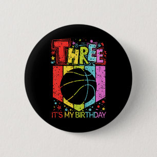 Macaron Rond 5 Cm Enfants 3e anniversaire Garçon fille 3 ans Sketll