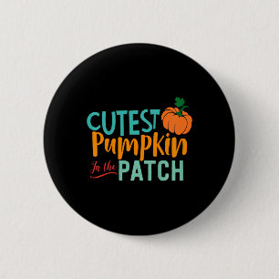Macaron Rond 5 Cm Enfants Citrouille Cutest Dans Le Patch Fun Automn