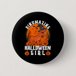 Macaron Rond 5 Cm Enfants Dinomazing Halloween Fille Dinosaure Dire 
