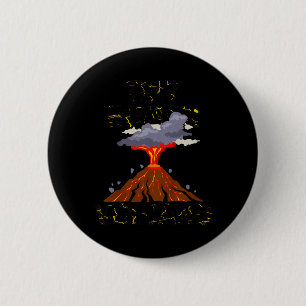 Macaron Rond 5 Cm Enfants Drôle Petit Humain Volcan Citation Garçons