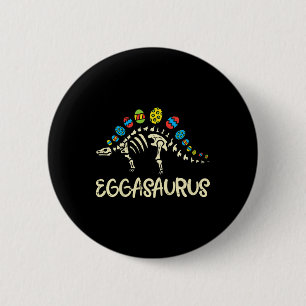Macaron Rond 5 Cm Enfants Eggasaurus Pâques Stegosaurus Dinosaure Ga