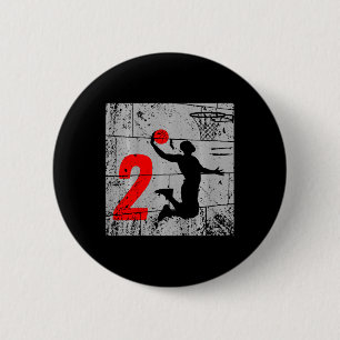 Macaron Rond 5 Cm Enfants en détresse 2 ans 2e Bysketbyll Anniversai
