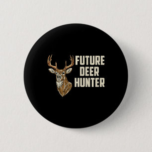 Macaron Rond 5 Cm Enfants Futur Deer Hunter Daddy's Hunting Buddy To
