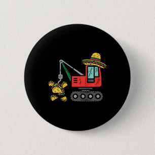 Macaron Rond 5 Cm Enfants Grue Mexicaine Tacos Garçons Cinco De Mayo