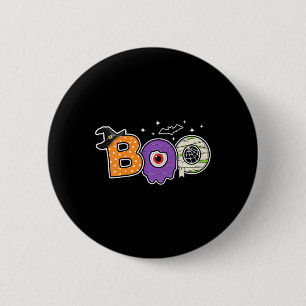 Macaron Rond 5 Cm Enfants Halloween saison Éffrayante Citrouille Tod