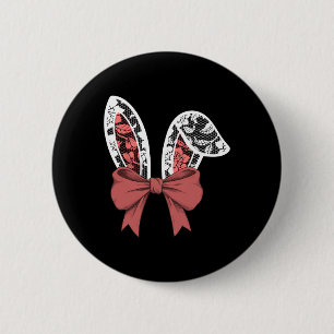 Macaron Rond 5 Cm Enfants Lace Blanche Bow Rabbit Oreilles Pâques Bu