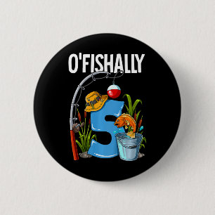 Macaron Rond 5 Cm Enfants O'fishally 5 ans 5ème anniversaire pêche