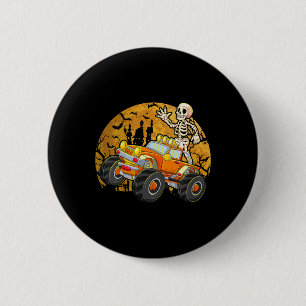 Macaron Rond 5 Cm Enfants Skeleton équitation Monster Camion Hallowe