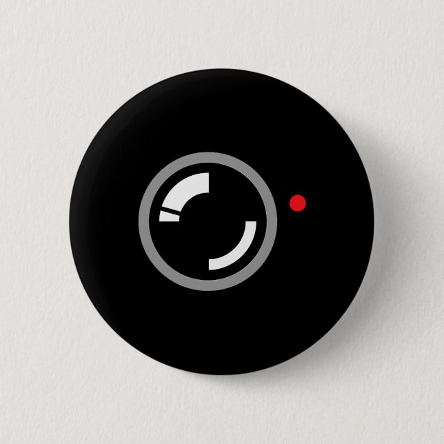 Macaron Rond 5 Cm Enregistrement vidéo secret amusant Cameraman Hall (Devant)