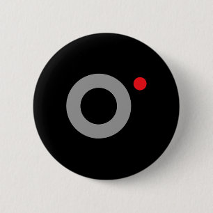 Macaron Rond 5 Cm Enregistrement vidéo secret Funny Secret Agent Hal