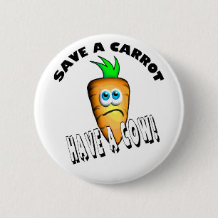 MACARON ROND 5 CM ENREGISTRER UNE CARROT - AVOIR UNE VACHE