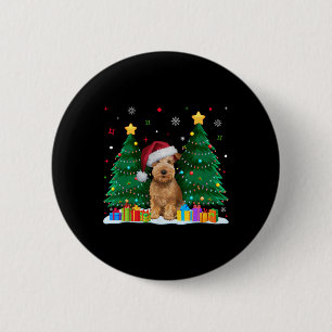 Macaron Rond 5 Cm Enrobé doux Roue Terrier Amoureux des chiens Santa