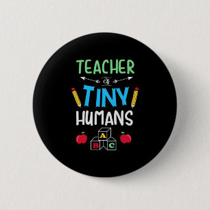 Macaron Rond 5 Cm Enseignant Cadeau enseignant minuscules humains