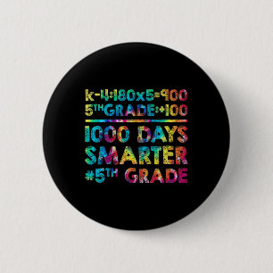 Macaron Rond 5 Cm Enseignant De 1000 Jours Plus Intelligent 100 Jour