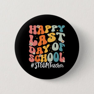 Macaron Rond 5 Cm Enseignant De Vapeur Joyeux Jour De L'Enseignant D