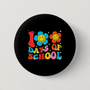 Macaron Rond 5 Cm Enseignant Enfants Retro Super 100 Jours Joyeux 10
