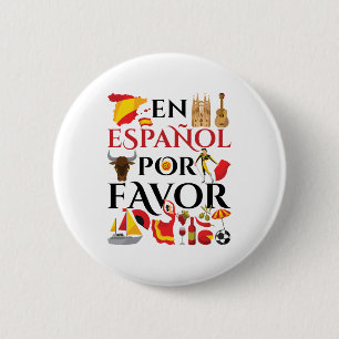 Macaron Rond 5 Cm Enseignant Espagnol En Espanol Por Favoriser