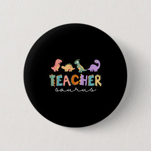 Macaron Rond 5 Cm Enseignante Dinosaure Femme Enseignante Rex Funny