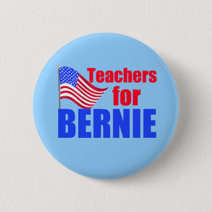 Macaron Rond 5 Cm Enseignants pour Bernie Sanders