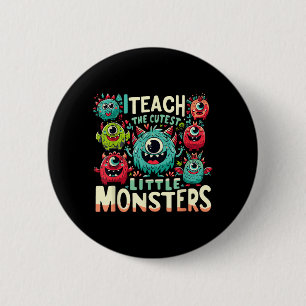 Macaron Rond 5 Cm Enseigner aux petits monstres les plus mignons Hal