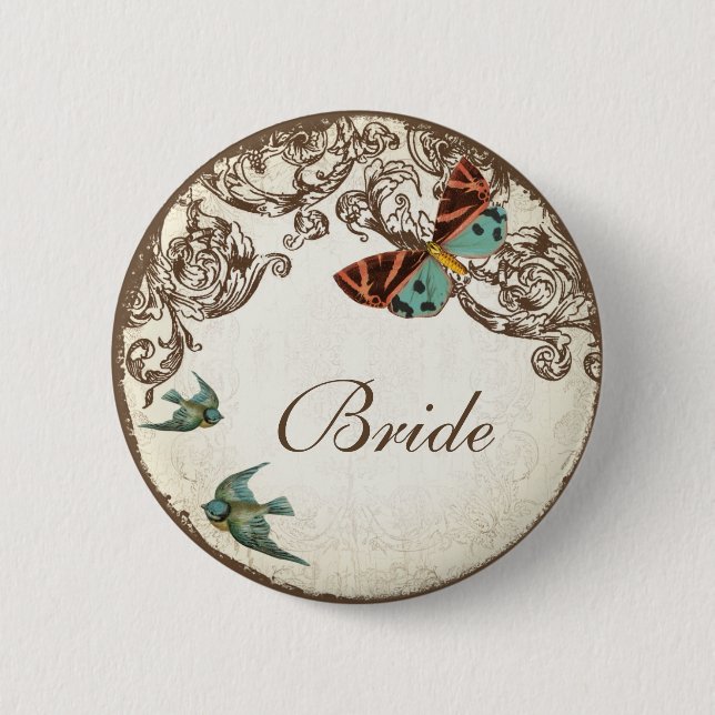 Macaron Rond 5 Cm Ensemble Mariage Botanica (Devant)