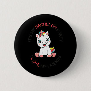 Macaron Rond 5 Cm Enterrement de vie de garçon drôle Hommes Ma fête