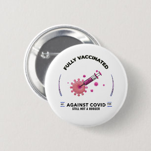 Macaron Rond 5 Cm Entièrement Vacciné, Il N'Y A Toujours Pas De Plus