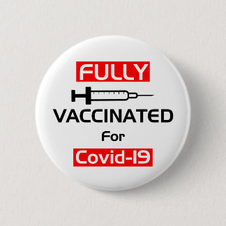 Macaron Rond 5 Cm Entièrement Vacciné Pour Le Vive 19 Blanc