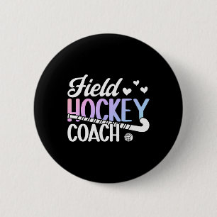 Macaron Rond 5 Cm Entraîneur de hockey sur gazon Appreciation Entraî