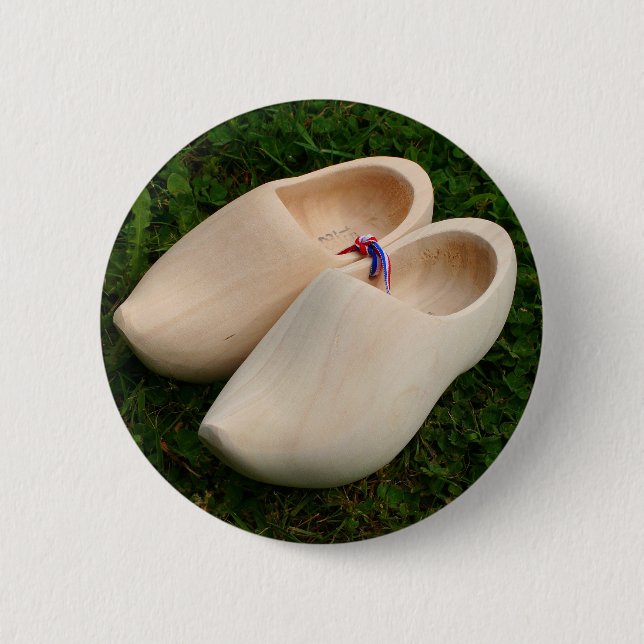 Macaron Rond 5 Cm Entraves en bois néerlandaises (Devant)