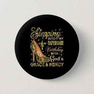 Macaron Rond 5 Cm Entrer Dans Mon Anniversaire Capricorne Avec La Gr