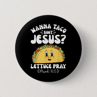 Macaron Rond 5 Cm Envie de Taco Sur Jésus Cinco De Mayo Femmes Homme
