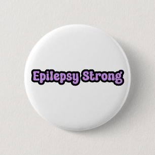 Macaron Rond 5 Cm Épilepsie Forte Conscience pourpre
