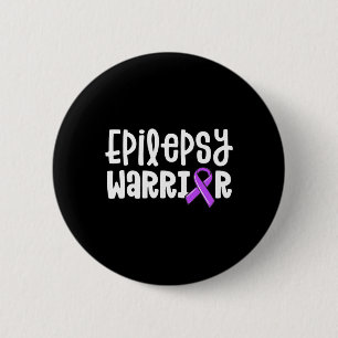 Macaron Rond 5 Cm Epilepsie Guerrier Enfants Purple Ribbon Sensibili