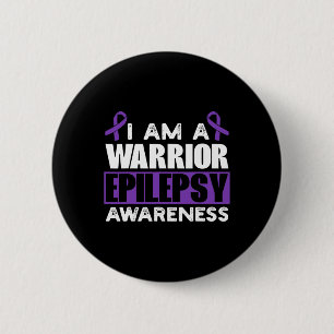 Macaron Rond 5 Cm Epilepsie Guerrier Epilepsie Trouble de saisie Epi